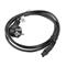 LANBERG CEE 7/7 (Mickey)->IEC 320 C5 tápkábel, 1,8 m, VDE (fekete) CA-C5CA-11CC-0018-BK small