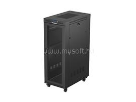 LANBERG FF01-6032-23BL 19" 32U SZÉL:600mm MÉLY:1000mm MAG:1676mm lapraszerelt LCD hálós fémajtós fekete szerver szekrény FF01-6032-23BL small