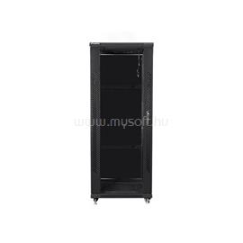 LANBERG FF01-6632-12B 19" 32U SZÉL:600 MÉLY:600 MAG:1603 lapraszerelt üvegajtós fekete rack szekrény FF01-6632-12B small