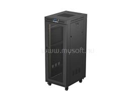 LANBERG FF01-6832-23BL 19 32U SZÉL:600mm MÉLY:800mm MAG:1676mm lapraszerelt LCD hálós fémajtós fekete álló rack szekrény FF01-6832-23BL small