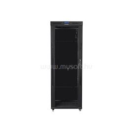 LANBERG FF01-8842-12BL 19" 42U SZÉL:800 MÉLY:800 MAG:2097 lapraszerelt üvegajtós fekete rack szekrény FF01-8842-12BL small