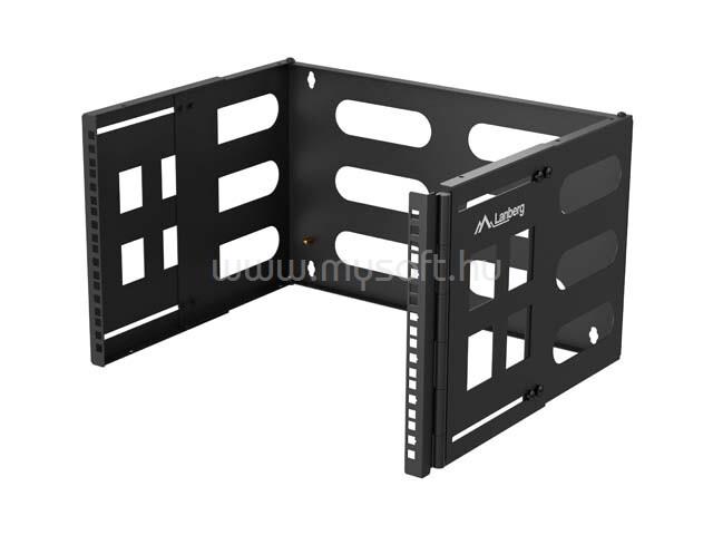 LANBERG folding bracket wall-mount 19inch 6U 497x400/240 black
