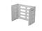 LANBERG folding bracket wall-mount 19inch 8U 497x400/240 grey FB01-5408-10S small