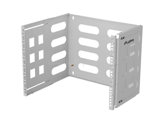 LANBERG folding bracket wall-mount 19inch 8U 497x400/240 grey