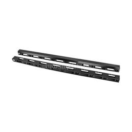 LANBERG Függőleges kábelvezető csatorna 42U 19" szabadon álló szekrényhez 2db, fekete AK-1210-B small