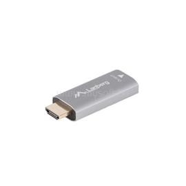 LANBERG HDMI (M)->DISPLAYPORT(F) 4K adapter (szürke) AD-HD-DP-01 small