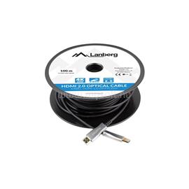 LANBERG HDMI (M/M) v2.0 kábel, 100 m, optikai, fekete, AOC CA-HDMI-20FB-1000-BK small
