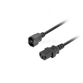 LANBERG IEC 320 C13->C14 kábel, 1,8 m, VDE (fekete) CA-C13E-11CC-0018-BK small