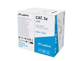 LANBERG LCU5-12CU-0100-S UTP solid cable CU cat. 5e 100m gray Fluke passed LCU5-12CU-0100-S small