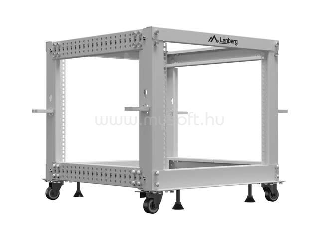 LANBERG Open rack 19inch 9U 600X600-1100 adjustable grey