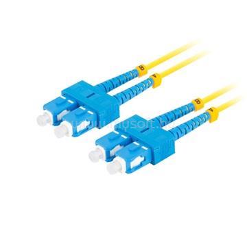 LANBERG Optikai patch kábel SM SC/UPC-SC/UPC duplex 10m LSZH G657A1 3.0mm (sárga)