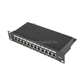 LANBERG Patch panel 12 port 1U 10" CAT.6 árnyékolt, fekete PPF6-9012-B small