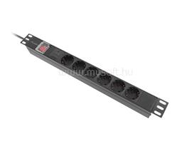 LANBERG PDU-06F-0200-BK Power Distrubution Unit PDU 19inch 1U 16A 2m 6x Schuko outlets black PDU-06F-0200-BK small