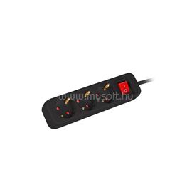 LANBERG Power strip 3x Shuko 1.5m Circuit breaker black PS1-03F-0150-BK small