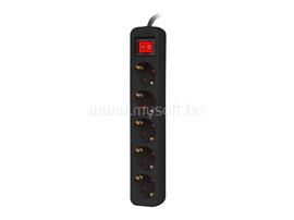 LANBERG Power strip 5x Shuko 1.5m Circuit breaker black PS1-05F-0150-BK small