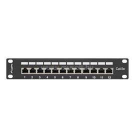 LANBERG PPF5-9012-B 10"/1U 12port Cat5e FTP árnyékolt fekete patch panel PPF5-9012-B small