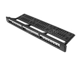 LANBERG PPKS-1124-B keystone Patch Panel 19inch with organizer 24 port 1U black PPKS-1124-B small