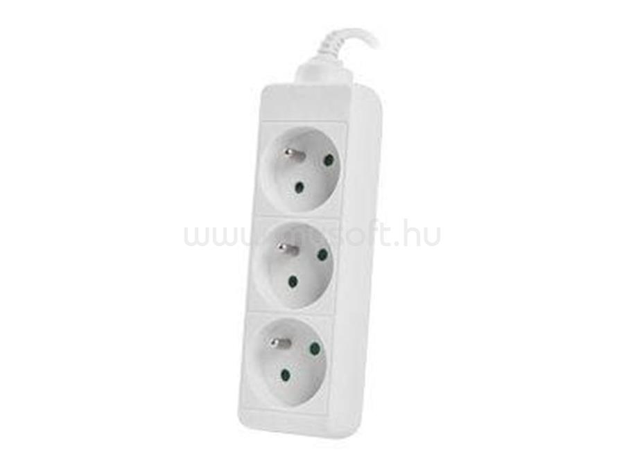 LANBERG PS0-03E-0300-W 3M White 3X 230V Lanter EXTENSION PL. CABLE FROM FULL COPPER