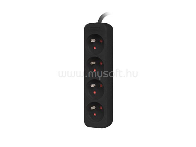 LANBERG PS0-04E-0150-BK 1.5M Black 4X 230V Lanter EXTENSION PL. CABLE FROM FULL COPPER