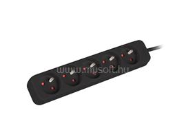 LANBERG PS0-05E-0150-BK 1.5M Black 5X 230V Lanter EXTENSION PL. CABLE FROM FULL COPPER PS0-05E-0150-BK small