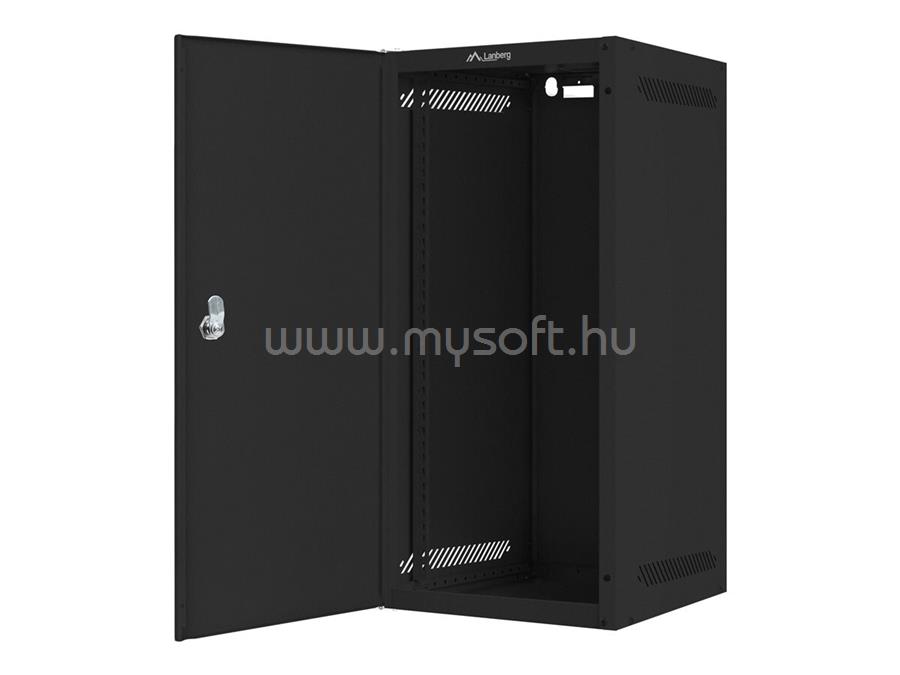 LANBERG Rack cabinet 10inch wall mount 12U 280x310 black with metal door flat pack
