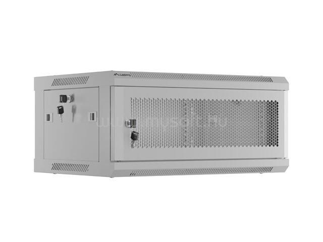 LANBERG Rack cabinet 19inch wall-mount 4U 600x450 perforated door grey