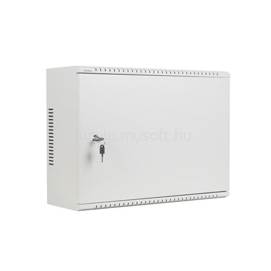 LANBERG rack szekrény 19" fali 4U+3U/540x200 alacsony profil, szürke (összeszerelve)