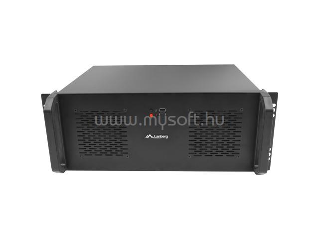 LANBERG SC01-3504-10B 19" 4U SZÉL:430 MÉLY:350 MAG:177 táp nélküli ATX rack szerver ház