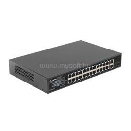 LANBERG Switch 24x 1GbE PoE+/ 2x GbE/ 2 SFP ,19" rackes (360W) RSGE-24P-2GE-2S-360 small