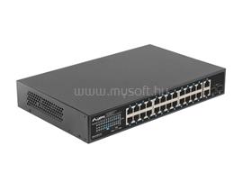 LANBERG switch PoE+ rack 19inch 24x 1GB 2x SFP 250W RSGE-24P-2GE-2S-250 unmanaged RSGE-24P-2GE-2S-250 small