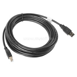 LANBERG USB-A (M)->USB-B (M) 2.0 kábel, 5 m, fekete CA-USBA-10CC-0050-BK small