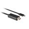 LANBERG USB-C (M)->DisplayPort (M) kábel, 1,8 m, 4K 60 Hz ,fekete CA-CMDP-10CU-0018-BK small