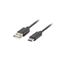 LANBERG USB-C (M)->USB-A (M) 2.0 kábel, 0,5 m, fekete CA-USBO-10CU-0005-BK small