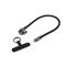 LANBERG USB-C (M/M) 2.0 kábel, 0,3M, nyakpánt/kulcstartó, 240W CA-CMCM-10LN-0003-BK small
