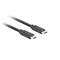 LANBERG USB-C (M/M) 3.1 Gen 2 kábel, 0,5 m, 10 Gb/s PD 100W (fekete) CA-CMCM-32CU-0005-BK small