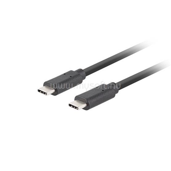 LANBERG USB-C (M/M) 3.1 Gen 2 kábel, 0,5 m, 10 Gb/s PD 100W (fekete)