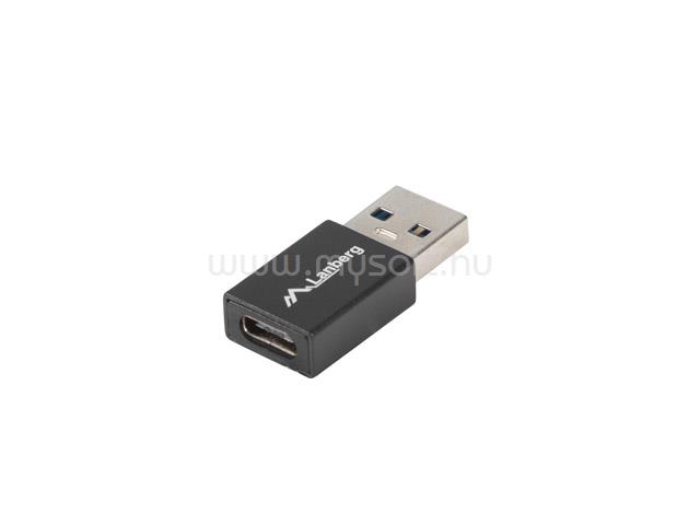 LANBERG USB-C(F) 3.1->USB-A(M) ADAPTER (FEKETE)