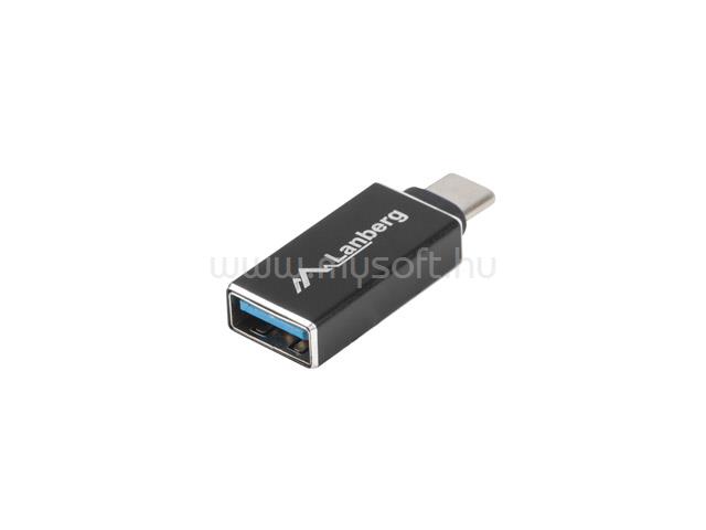 LANBERG USB-C(M) 3.1->USB-A(F) ADAPTER FEKETE OTG