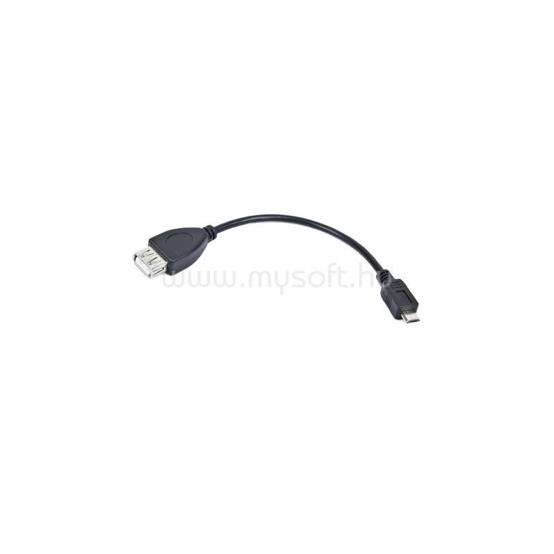 LANBERG usb micro-B M USB-A F 2.0 cable 0.15m OTG black