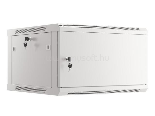 LANBERG Wall mount cabinet 19inch 6U 600x600 steel doors grey