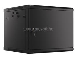 LANBERG Wall mount cabinet 19inch 9U 600x600 steel doors black WF01-6609-00B small