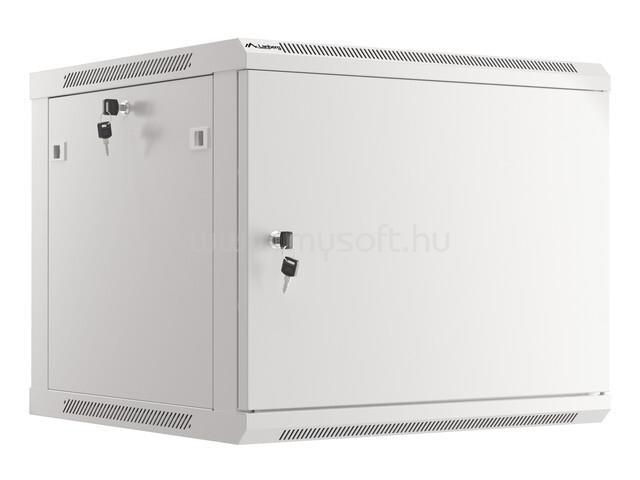 LANBERG Wall mount cabinet 19inch 9U 600x600 steel doors grey