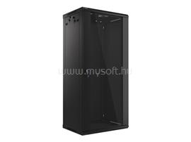 LANBERG wall-mounted rack 19inch demounted flat pack 27U/600x450mm black WF01-6427-10B small