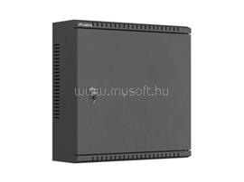 LANBERG WAT1-4014-00B 10" 2U SZÉL:400mm MÉLY:140mm MAG:400mm fémajtós fekete fali rack szekrény WAT1-4014-00B small