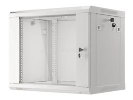 LANBERG WF01-6409-10S 19inch szürke fali rack szekrény demounted flat pack 9U/600x450mm WF01-6409-10S small