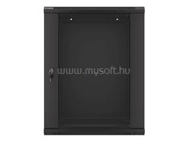 LANBERG WF01-6415-10B lapraszerelt fekete fali rack szekrény 19inch flat pack 15U/600x450mm WF01-6415-10B small