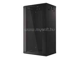 LANBERG WF01-6422-10B lapraszerelt fekete fali rack szekrény 19inch flat pack 22U/600x450mm WF01-6422-10B small