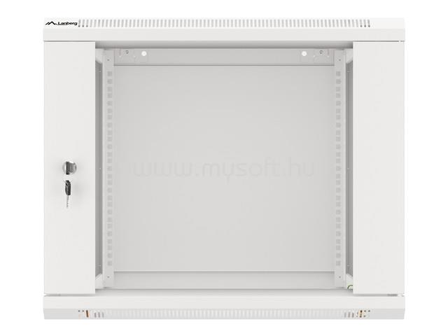 Lanberg 19" fali rack szekrény 9U/600X600 lapraszerelt, szürke V2