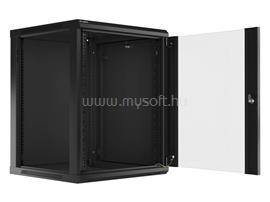 LANBERG WF01-6615-10B 19inch  lapraszerelt fekete fali rack szekrény 15U/600x600mm WF01-6615-10B small