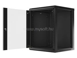 LANBERG WF01-6615-10B 19inch  lapraszerelt fekete fali rack szekrény 15U/600x600mm WF01-6615-10B small